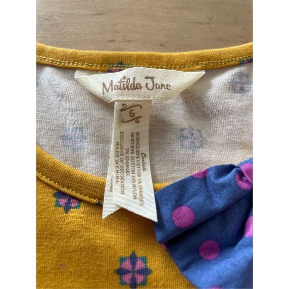 Girls Matilda Jane Choose your own path Gold Star Dress size 6 - Picture 5 of 6